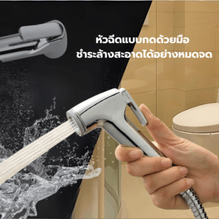 Iris ชุดสายฉีดชำระ รุ่น 6FXQ018 ขนาด 8x132x3.2ซม. สีโครม