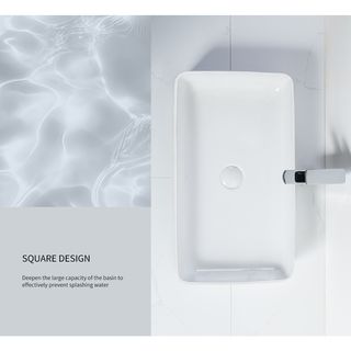 Verno อ่างล้างหน้าวางบนเคาน์เตอร์ก๊อกนอกอ่าง รุ่น เวนิส 9026