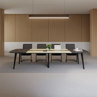 (1/4)SMITH โต๊ะประชุม รุ่น Monic-04 ขนาด 140x350x75 ซม. สีเทา