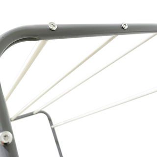 SAKU ราวตากผ้าเหล็กเคลือบ A-STC03 85×45×175ซม. สีเทา/ขาว