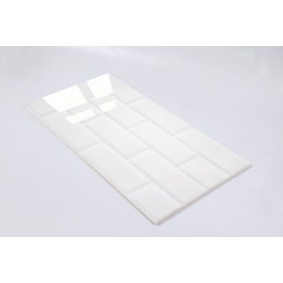 Marbella กระเบื้องเซรามิคปูผนัง 10x16 นิ้ว รุ่น บริค-ไวท์ SRE2509 (N) Gloss (15P)