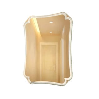 Nice กระจกเงาไม่มีกรอบ ทรงเหลี่ยม รุ่น JLLS032  ขนาด 60x80 ซม. สีใส