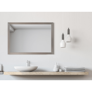 Nice กระจกมีกรอบ รุ่น 1068-S-394 ขนาด 40X60 ซม. สีเงิน