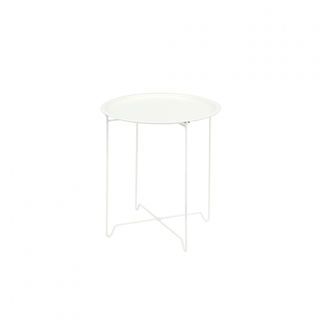 DELICATO โต๊ะวางถาด รุ่น LUNA-WHITE ขนาด 46x46x51 ซม. สีขาว