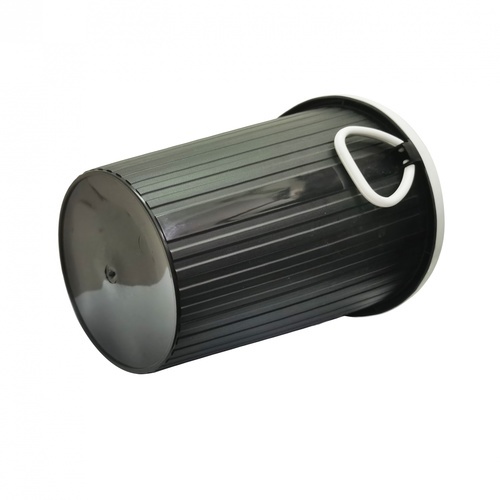 ICLEAN ถังขยะพลาสติกไม่มีฝาทรงกลม รุ่น H6033-9L ขนาด 25x25x28 ซม. สีดำ (มีหู)