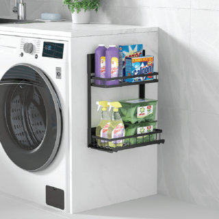 SANE ชั้นวางของติดผนัง 31.5 x 15.43 x 38.84 ซม. HIRONO สีดำ