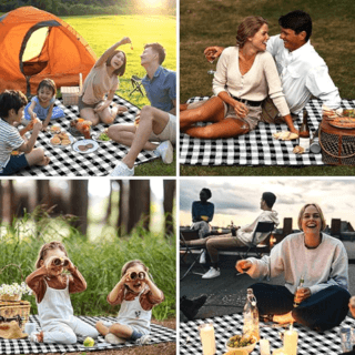 SUMMER SET เสื่อปิคนิค รุ่น Curt  ขนาด 200X200CM สีดำ