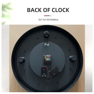 COZY นาฬิกาแขวนผนัง  รุ่น SEPTIMO  ขนาด 40.5x40.5x7 ซม.  สีดำ