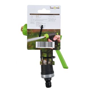 Tree O Plus ปืนฉีดน้ำอลูมิเนียมหุ้มพลาสติกปรับ2รูปแบบ รุ่นGLB-623014-0 สีเขียวดำ