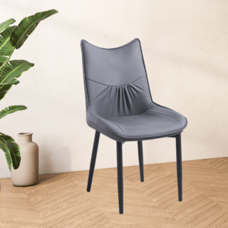 (1/2)PULITO  เก้าอี้รับประทานอาหาร รุ่่น DESTA-GY ขนาด 55x50x89 ซม. สีเทาเข้ม