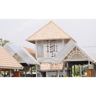 POLYTOP แผ่นโพลีคาร์บอเนต หนา 6มม. ขนาด 1.22 x 2.44 เมตร สีโกล์ด