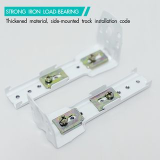 DAVINCI ขายึดแบบผนังคู่ (อุปกรณ์เสริมรางผ้าม่านแบบยืดหดได้) รุ่น Jolie ขนาด 11.4x3.5x3.3 ซม. สีขาว 