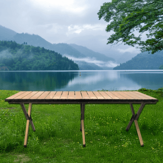 SUMMER SET โต๊ะพับ รุ่น Saint ขนาด 120X60X43CM สีไม้