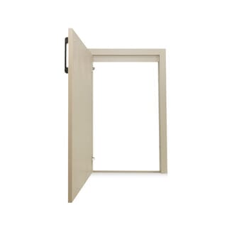 CLOSE  บานถังแก๊ส uPVC  LIMA ขนาด 50x75 ซม. Vacuum สีเบจ 