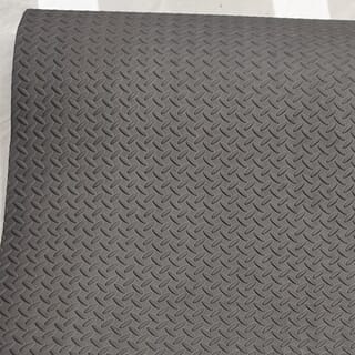 NINO WORLD แผ่นปูพื้น EVA แบบม้วน ลายใบไม้ หน้าเดียว Leafy-PDS002BL ขนาด 120x240x1 cm. สีดำ