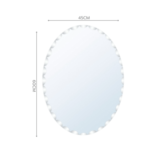 Nice กระจกเงาไม่มีกรอบ ทรงรี รุ่น JLLS033 ขนาด 45x60ซม. สีใส