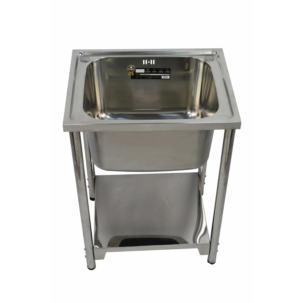 KOCH KITCHEN อ่างล้างจานพร้อมขาตั้ง 1 หลุมไม่มีที่พัก SUS304 60x48x79 ซม. BIG BOWL (1/3)
