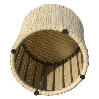 (1/2)SUMMER SETโต๊ะ outdoor อลูมิเนียม Kood ขนาด 45x45x45 ซม. สีเบจ