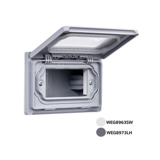 Panasonic ฝากันน้ำแนวนอน (แบบลอย) WEG 8973LH สีเทา