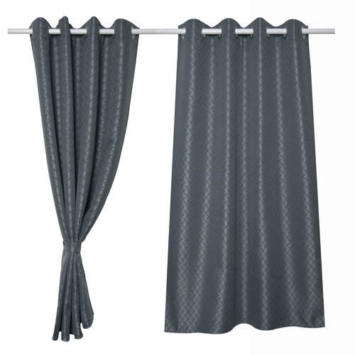 DAVINCI ผ้าม่านหน้าต่าง รุ่น  Mila-07 ขนาด 140x160 ซม. สีเทา