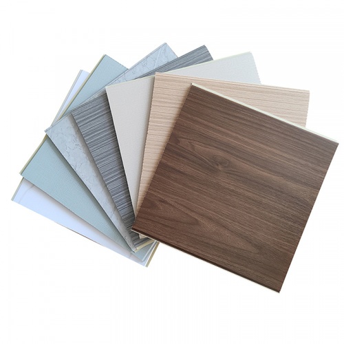 GREAT WOOD แผ่นตกแต่งผนังและฝ้าPVC GPPVC3.7-4 400*8*2900มม. เหลืองครีม