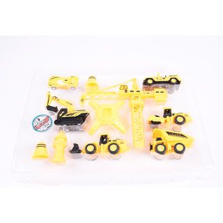TOYS ชุดของเล่นพาหนะเซตก่อสร้าง บรรจุ6คัน สีเหลือง#838-16A(45x6x32ซม.)
