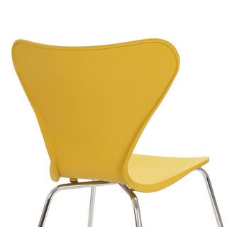 PULITO เก้าอี้พลาสติก รุ่น CURVEY-02 ขนาด 50x52x81 ซม. สีเหลือง