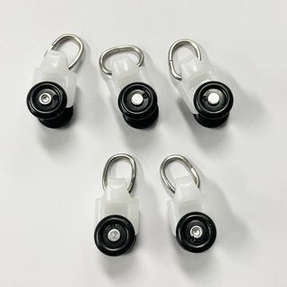 DAVINCI ตัวเลื่อน (อุปกรณ์เสริมรางผ้าม่านแบบยืดหดได้) รุ่น Jolie ขนาด 1.5x1.25x2.3 ซม. สีขาว 