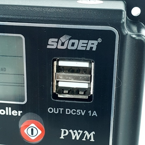 SUOER อุปกรณ์ควบคุมการชาร์จแผงโซลาร์ รุ่น PWM ST-W1230 30A 12V/24V