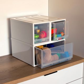 INABOX ลิ้นชักโมดูลาร์ รุ่น XL ขนาด 40x40x20.40 CM สีขาว