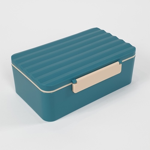 USUPSO กล่องใส่อาหารพกพาฝาลายคลื่น (#BF5)