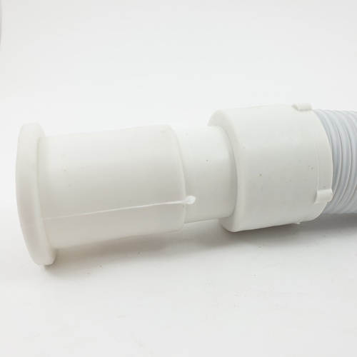 Iris ท่อย่นน้ำทิ้งแบบยืดหดได้ พลาสติก รุ่น  XS-1901-19  ขนาด 80 ซม. สีขาว