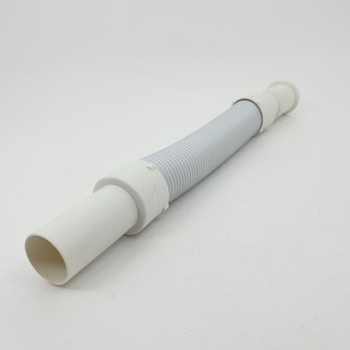 Iris ท่อย่นน้ำทิ้งแบบยืดหดได้ พลาสติก รุ่น  XS-1901-19  ขนาด 80 ซม. สีขาว