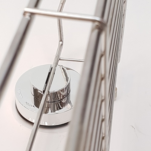 ชั้นวางของสเตนเลส แบบดูดติดผนัง รุ่น ZXYC003 ขนาด 15 x 35 x 13.5 cm.