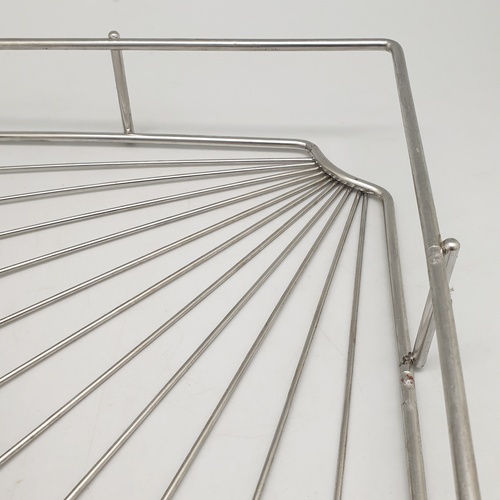 ชั้นวางของเข้ามุมสเตนเลส แบบดูดติดผนัง รุ่น ZXYC005 ขนาด 22 x 22 x 5 cm.