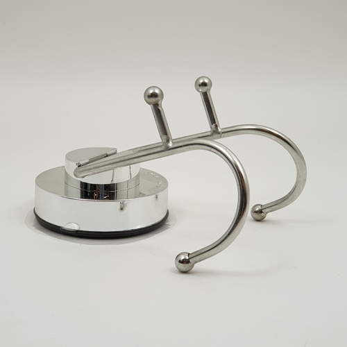 Iris ขอแขวนผ้าสแตนเลสคู่ติดผนังแบบสูญญากาศ รุ่น ZXYC013 ขนาด 3 x 9 x 12 ซม. สีโครเมี่ยม