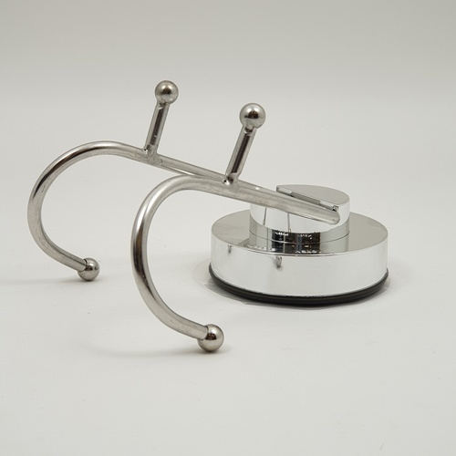 Iris ขอแขวนผ้าสแตนเลสคู่ติดผนังแบบสูญญากาศ รุ่น ZXYC013 ขนาด 3 x 9 x 12 ซม. สีโครเมี่ยม