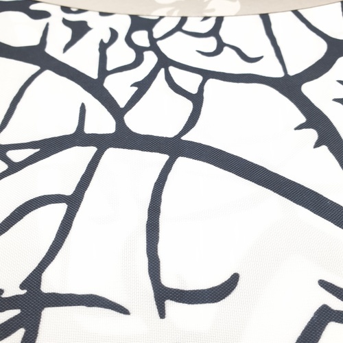 Primo ม่านห้องน้ำโพลีเอสเตอร์ ลายต้นไม้ รุ่น DDF005 ขนาด 180x180 ซม. สีดำ