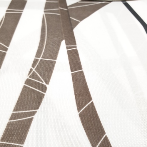 Primo ม่านห้องน้ำโพลีเอสเตอร์ ลายต้นไม้ รุ่น DDF006 ขนาด 180x180 ซม. สีน้ำตาล