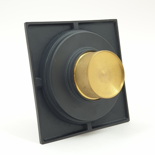 Iris ตะแกรงกันกลิ่น-กันแมลงทองเหลืองชุบ รุ่น BLj-8821   สีดำแมท