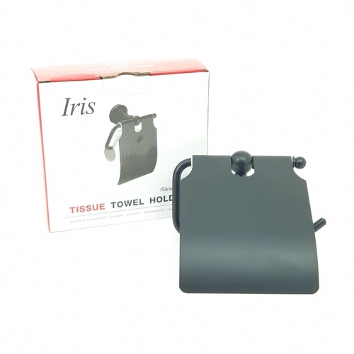 Iris ที่ใส่กระดาษชำระ แบบมีฝาปิด รุ่น แมมบา GFD-ZH04   สีีดำ