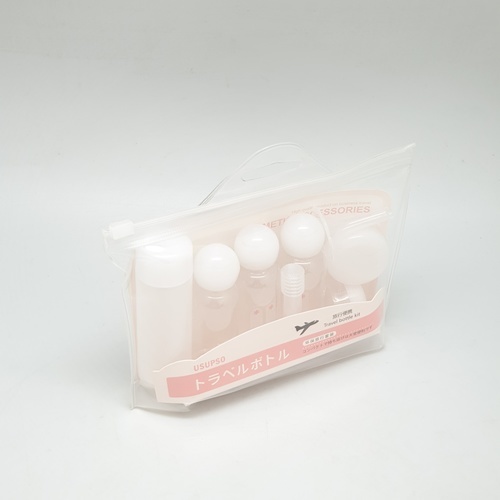 USUPSO ชุดขวดเปล่าสำหรับเดินทาง 9 ชิ้น/ชุด สีขาว