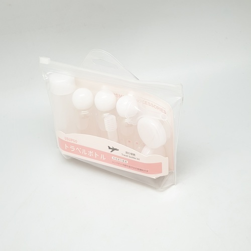 USUPSO ชุดขวดเปล่าสำหรับเดินทาง 9 ชิ้น/ชุด สีขาว