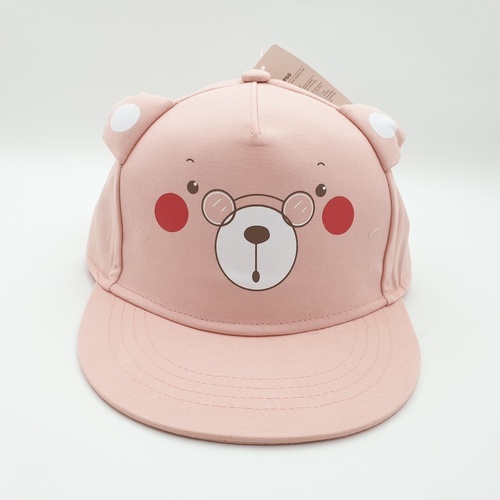 USUPSO หมวกแก๊ปเด็กหมีน้อย (สีชมพู)