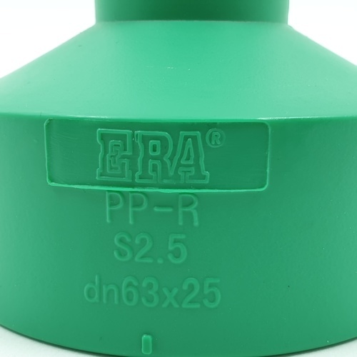 ERAข้อต่อตรงลด  PPR 2x3/4(63mm)x(25mm) สีเขียว
