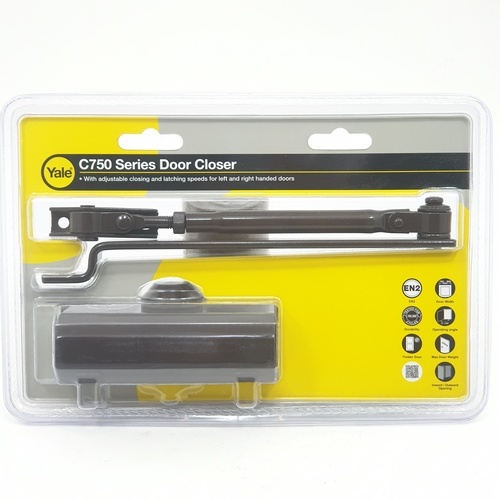 YALE โช๊คอัพประตู รับน้ำหนัก 40 กก.รุ่น VC752-BN สีน้ำตาล