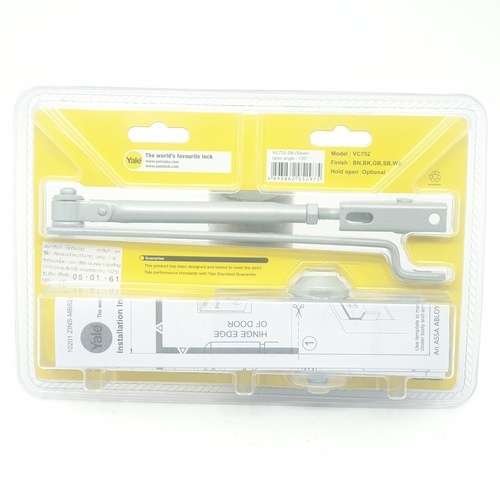 YALE โช๊คอัพประตู รับน้ำหนัก 40 กก.รุ่น VC752H-SB สีบรอนซ์