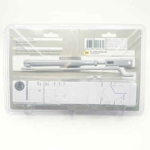 YALE โช๊คอัพประตู รับน้ำหนัก 40-80 กก.รุ่น VC7722-SB สีบรอนซ์