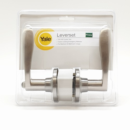 YALE มือจับก้านโยกห้องน้ำ รุ่น KL-5322-BK-US15 สีนิเกิลด้าน