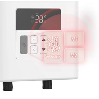 TOSHIBA เครื่องทำน้ำอุ่น 4800 วัตต์ รุ่น TWH-48EFNTH(W)-CB สีขาว